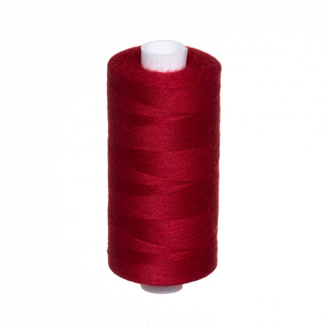 Sewing thread, 100% polyester, N120, 1000m/cone, (1599) crimson ( pack 10 pcs )