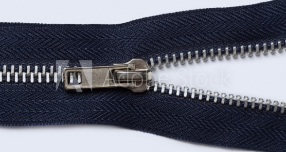 Metal zippers