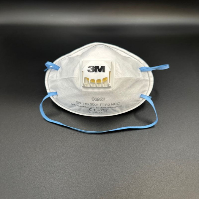 Respirators 3M 6922 ar vārstu FFP2, iepakojums 10gb.