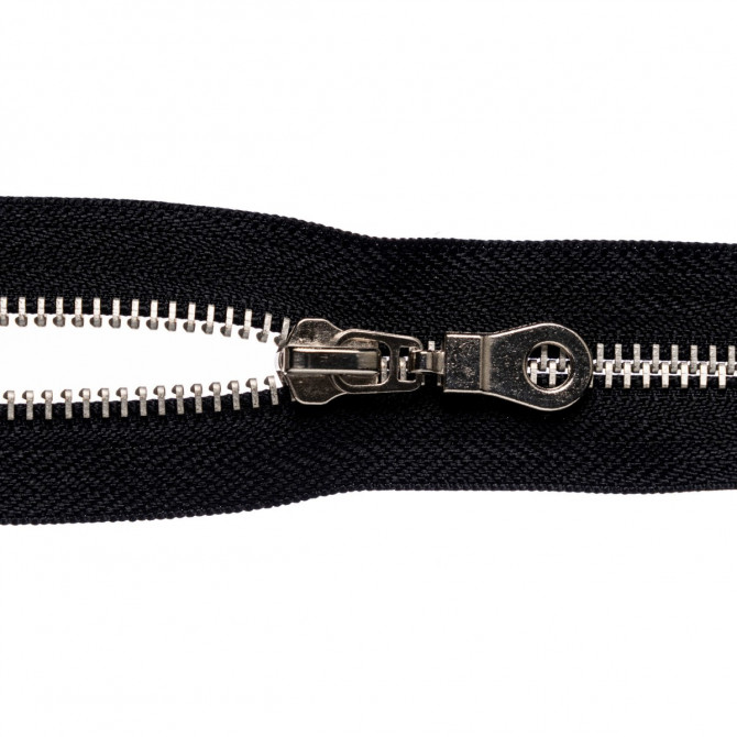 Metal zipper 6mm, 1 slider, open end, 75cm