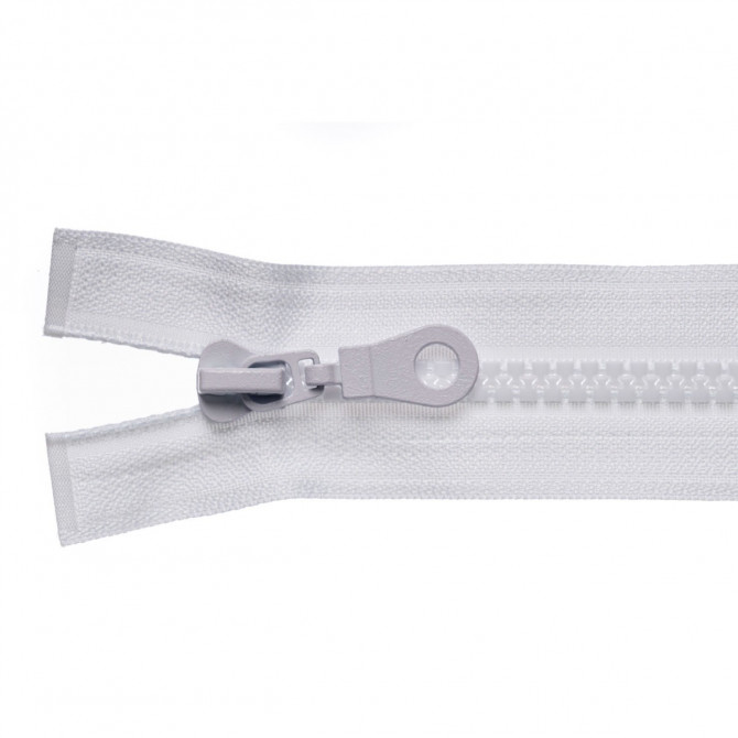 Plastic zipper 6mm, 1 slider, open end, 75cm