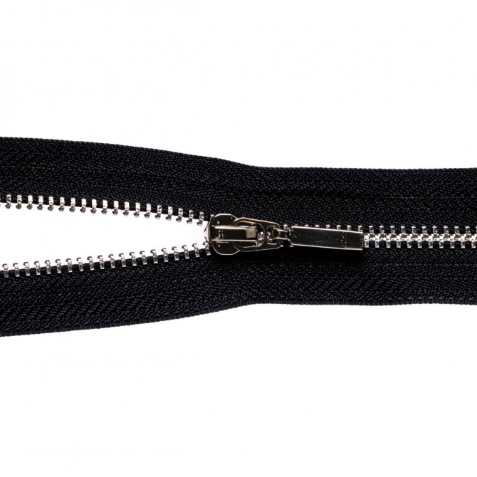 Metal zipper 4mm, 1 slider, closed end, 12cm